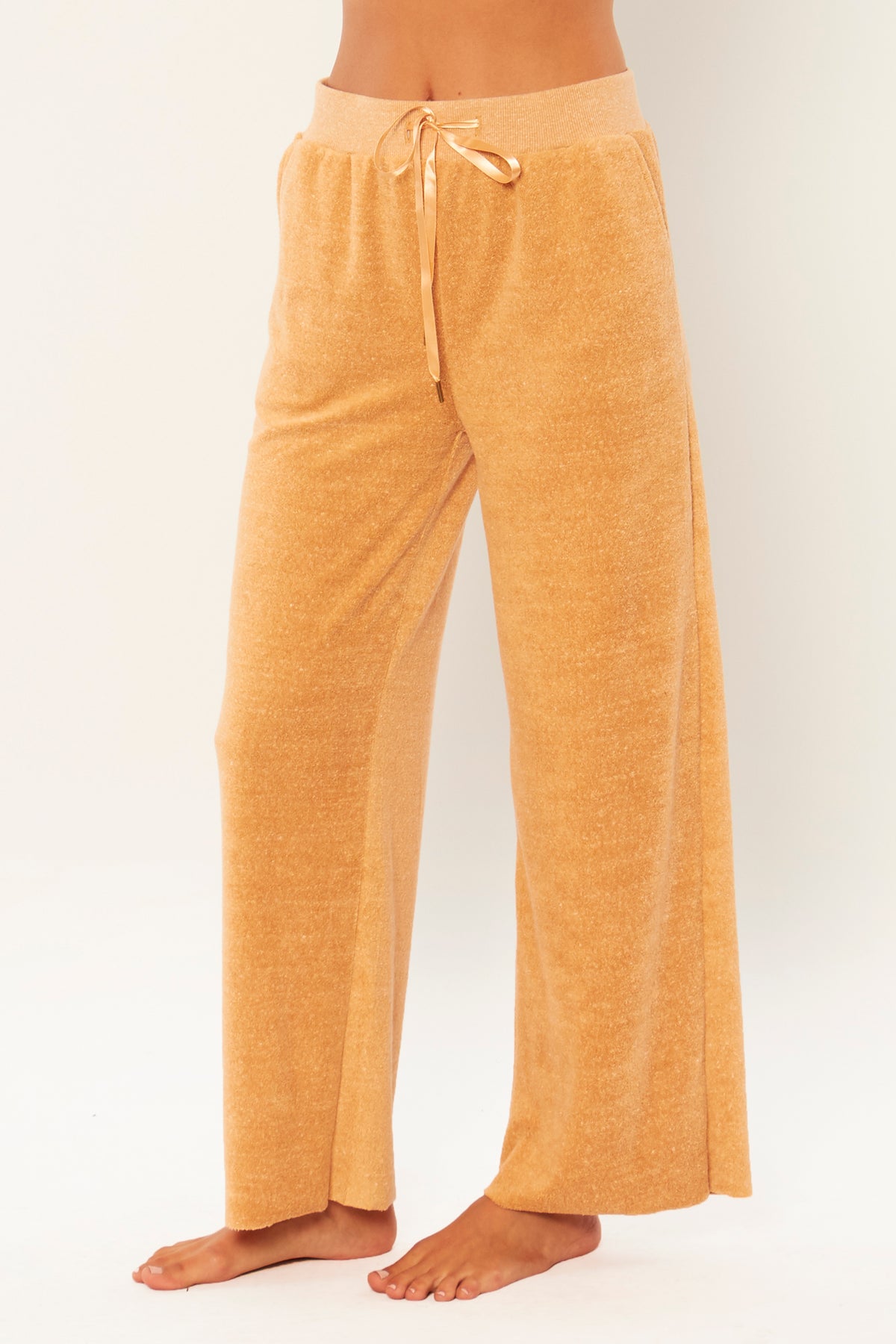 Amuse Society Kick Slicker Terry Pant Heather camel