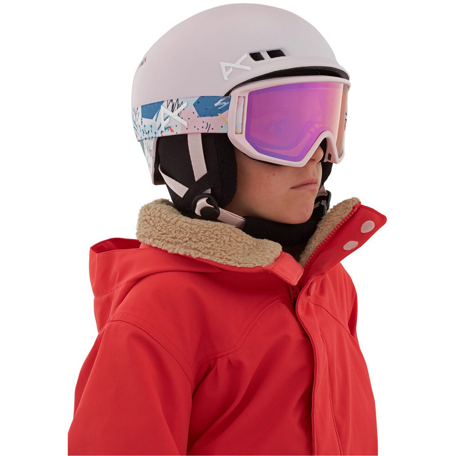 Anon Burner Kids Helmet 2021 Pastel Pink