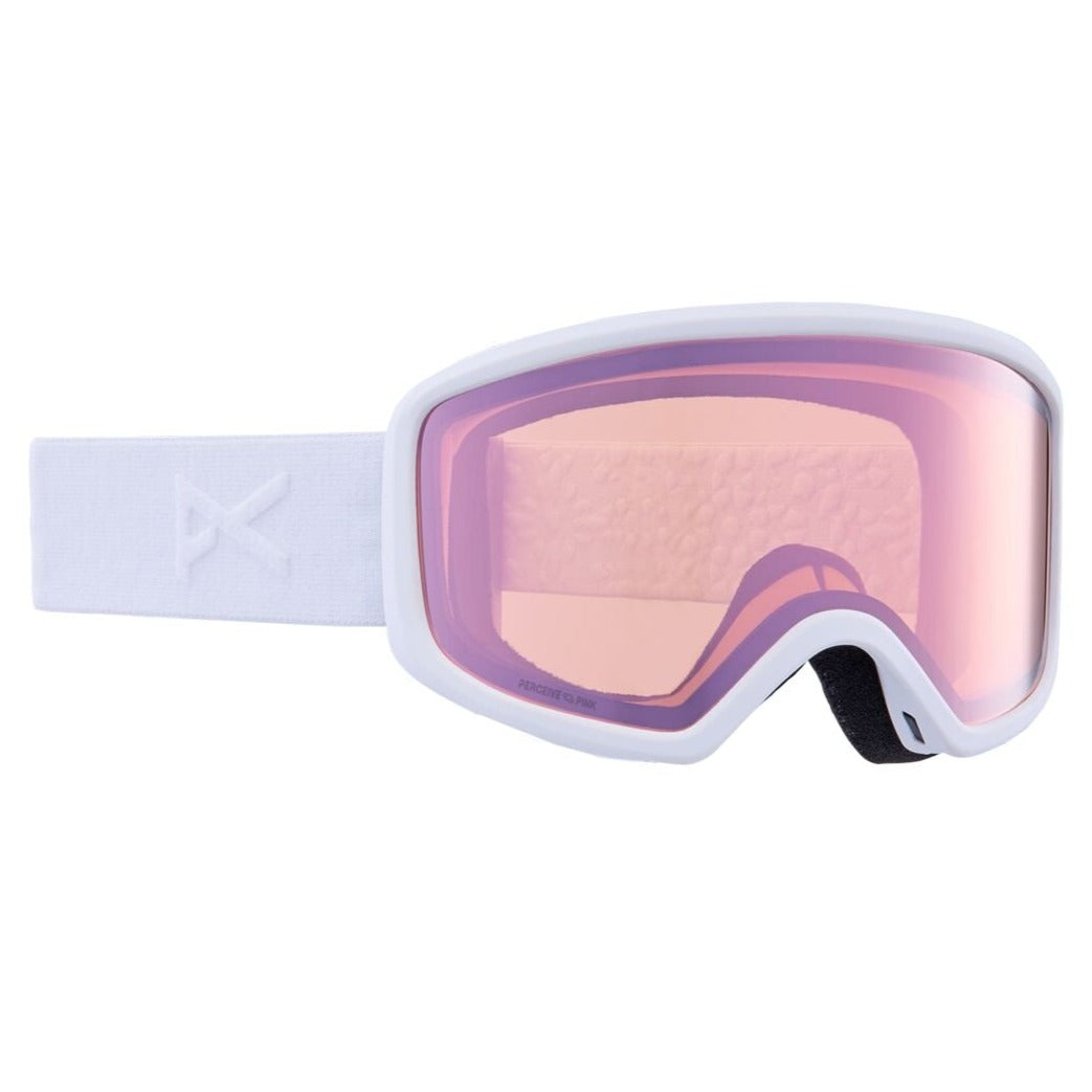 Anon Deringer Goggle 2023 White - Perceive Cloudy Pink w/ Amber Lens