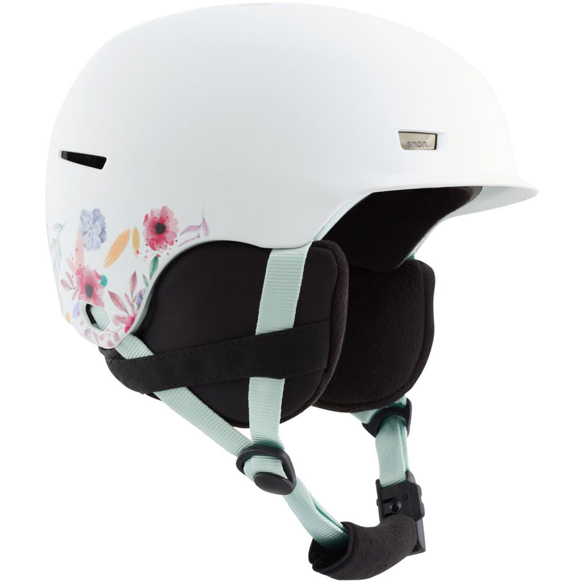 Anon Flash Kids Helmet 2021 White Flowers