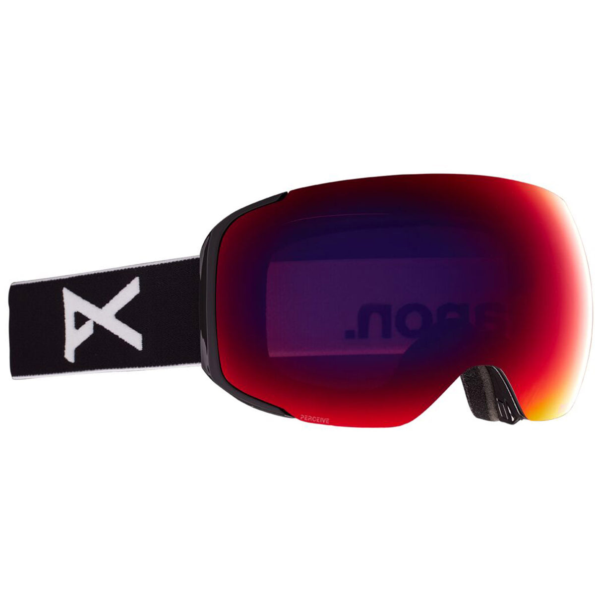 Anon M2 MFI Goggle 2021 Black - Perceive Sunny Red Lens w/ Perceive Cloudy Burst Lens