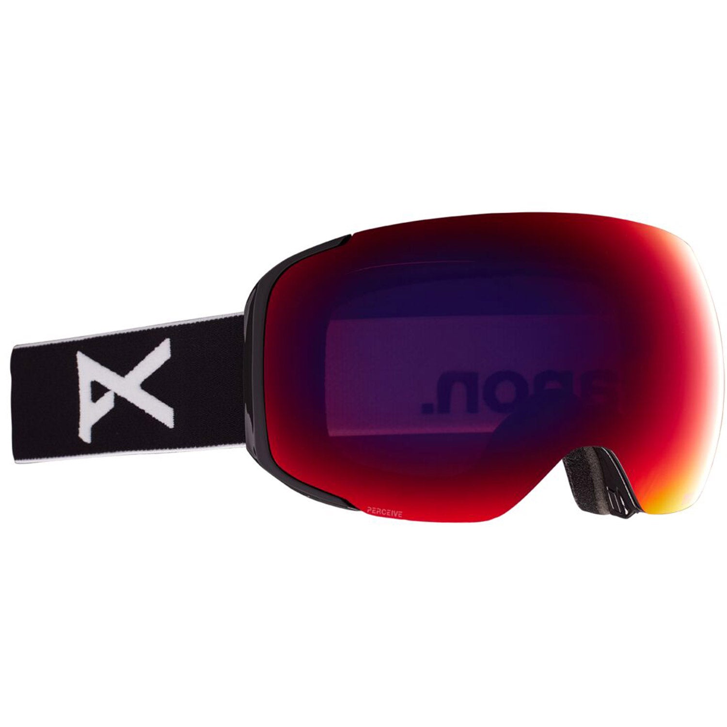Anon M2 MFI Goggle 2021 Black - Perceive Sunny Red Lens w/ Perceive Cloudy Burst Lens