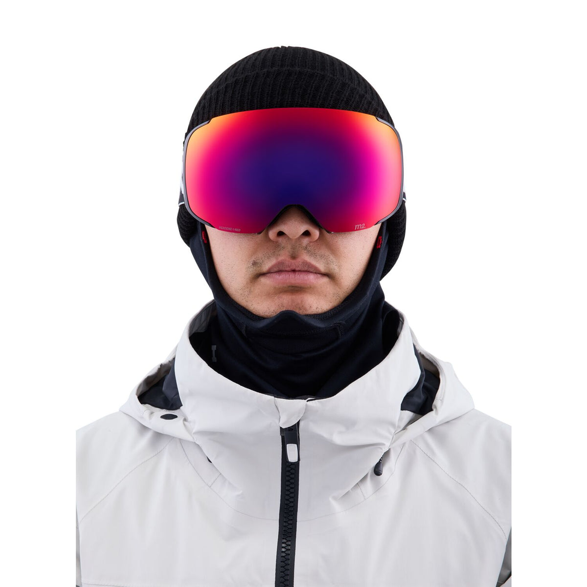 Anon M2 MFI Low Bridge 2023 Black - Perceive Sunny Red w/ Perceive Cloudy Burst Lens