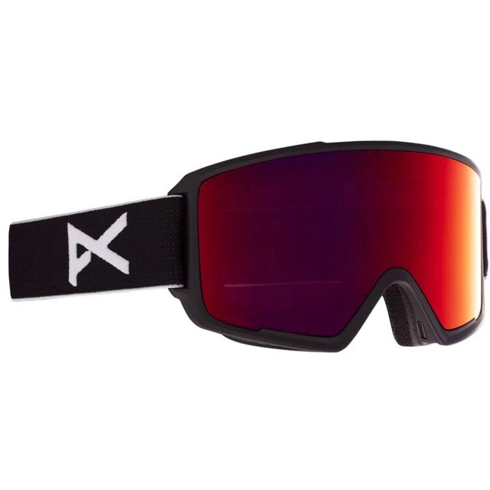 Anon M3 Goggle 2021 Black - Perceive Sunny Red Lens w/ Perceive Cloudy Burst Lens