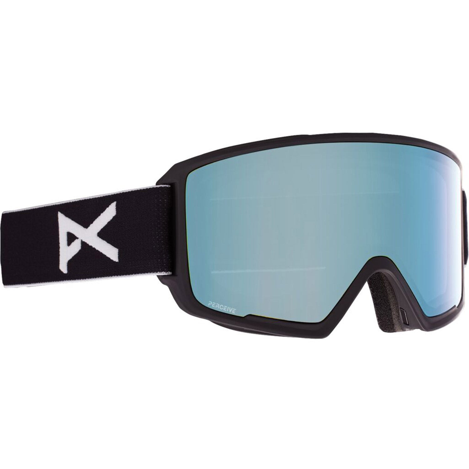 Anon M3 MFI Asian Fit Goggle 2021 Black - Perceive Variable Blue Lens w/ Perceive Cloudy Pink Lens
