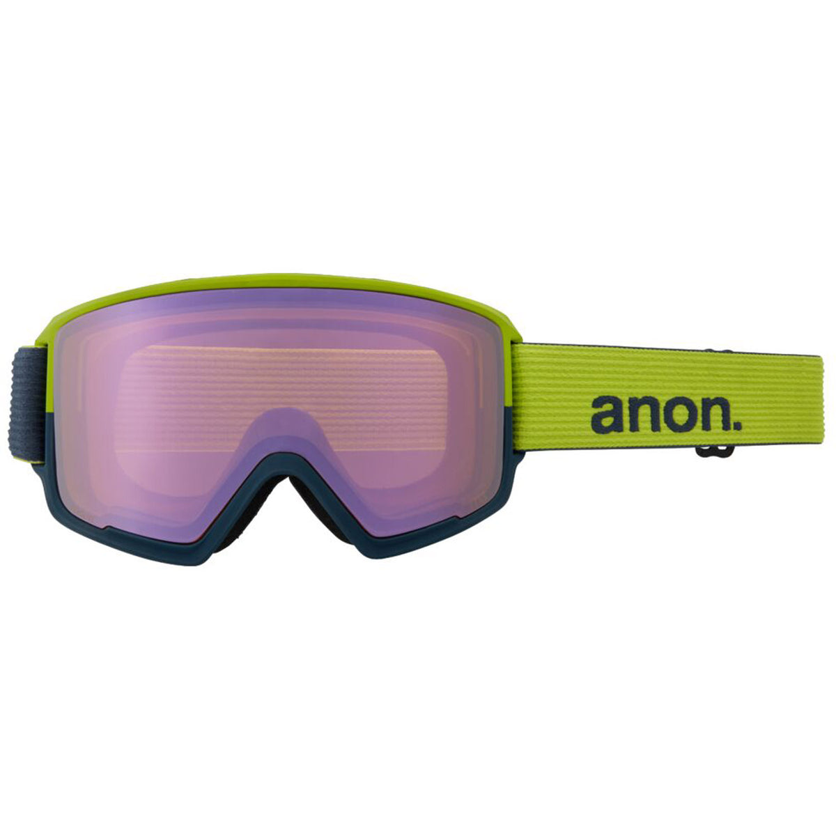 Anon M3 MFI Goggle 2021 Blue Split - Perceive Variable Green Lens w/ Perceive Cloudy Pink Lens