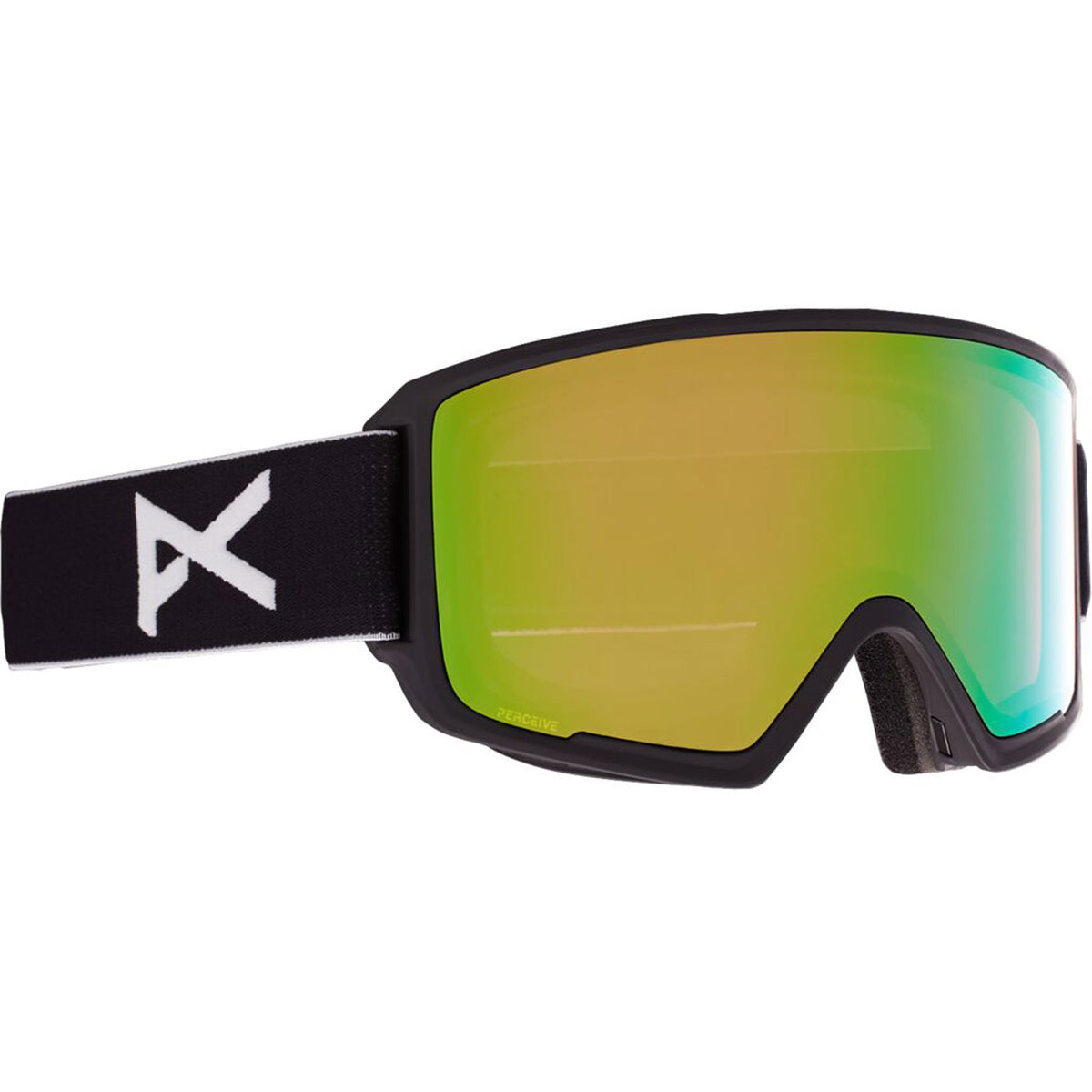 Anon M3 MFI Goggle 2021 Black - Perceive Variable Green Lens w/ Perceive Cloudy Pink Lens
