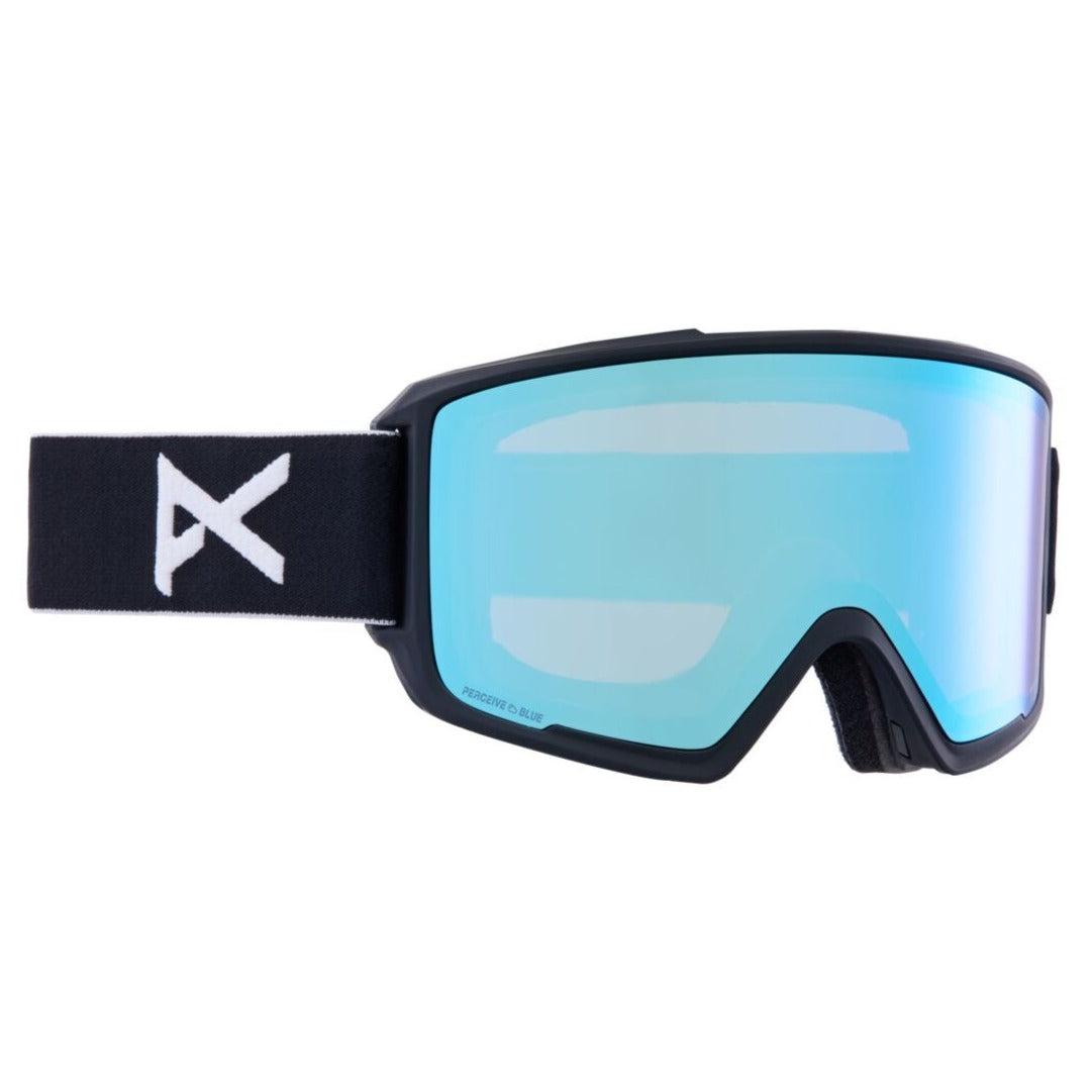 Anon M3 MFI Goggle 2023 Black - Perceive Variable Blue w/ Perceive Cloudy Pink Lens