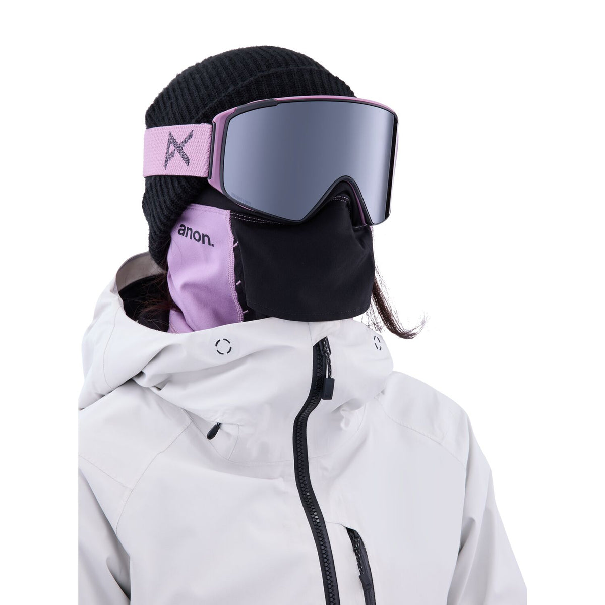 Anon M4S Cylindrical Goggle 2023 Purple - Perceive Sunny Onyx w/ Perceive Variable Violet Lens  