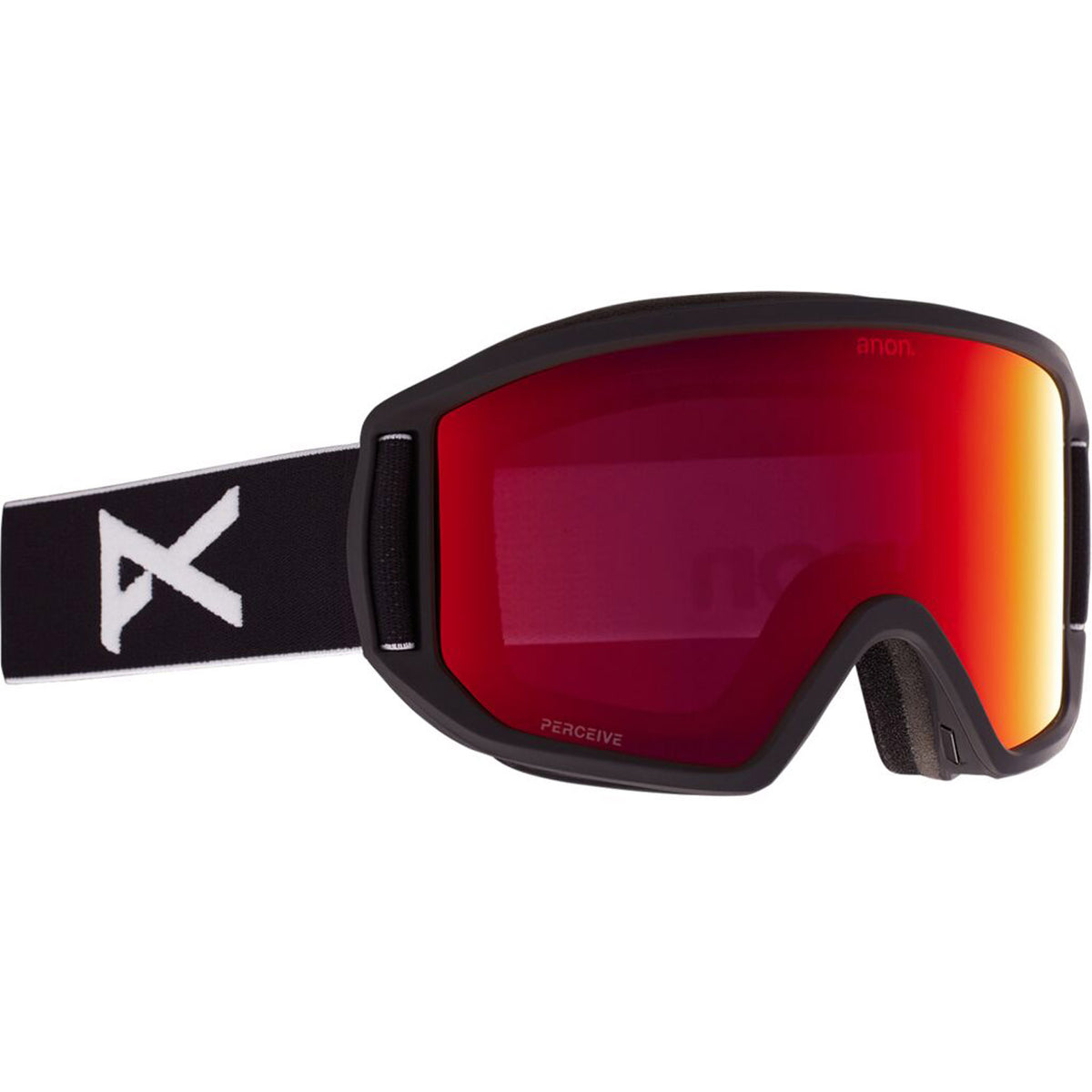 Anon Relapse Goggle 2021 Black - Perceive Sunny Red Lens w/ Amber Lens