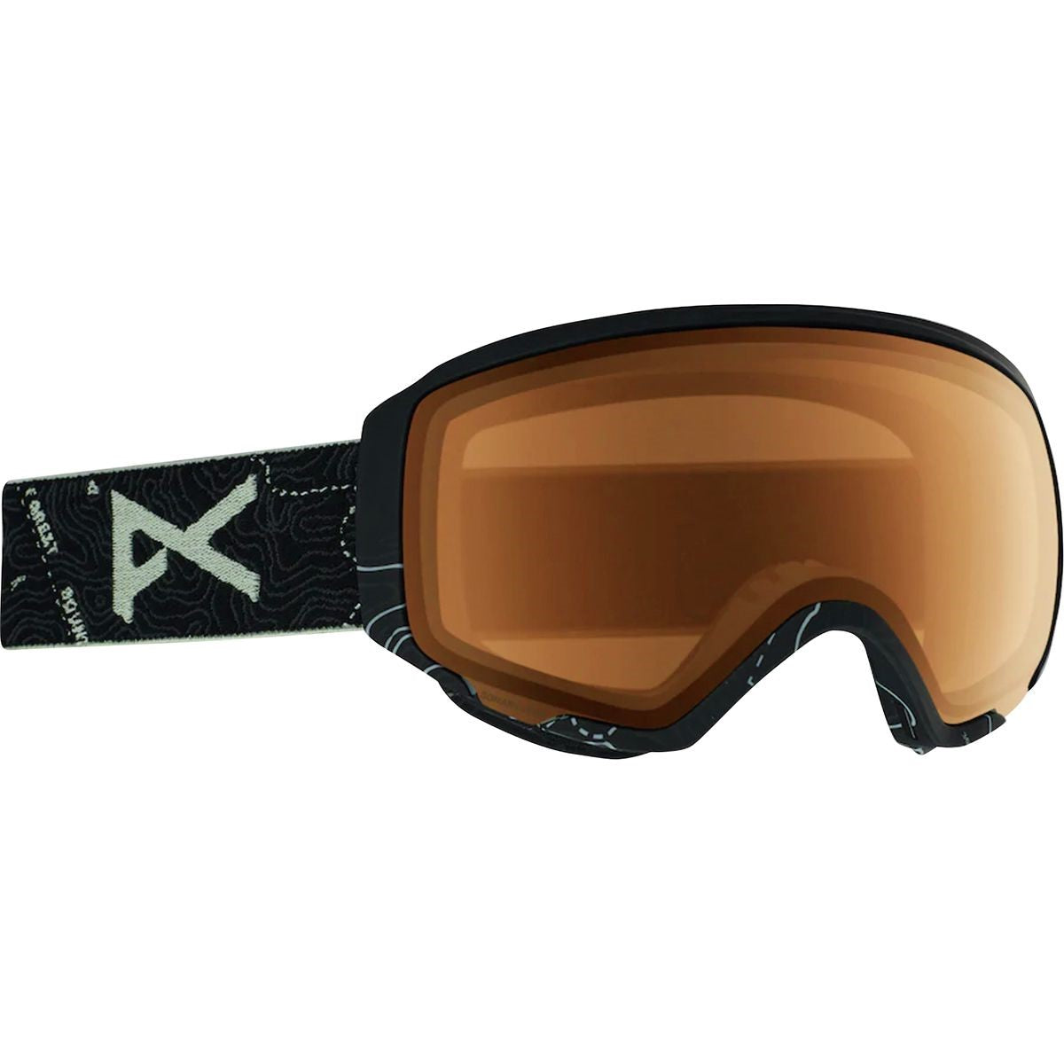 Anon WM1 Goggle 2020 Topo Black - Sonar Night w/ Sonar Green Lens 1