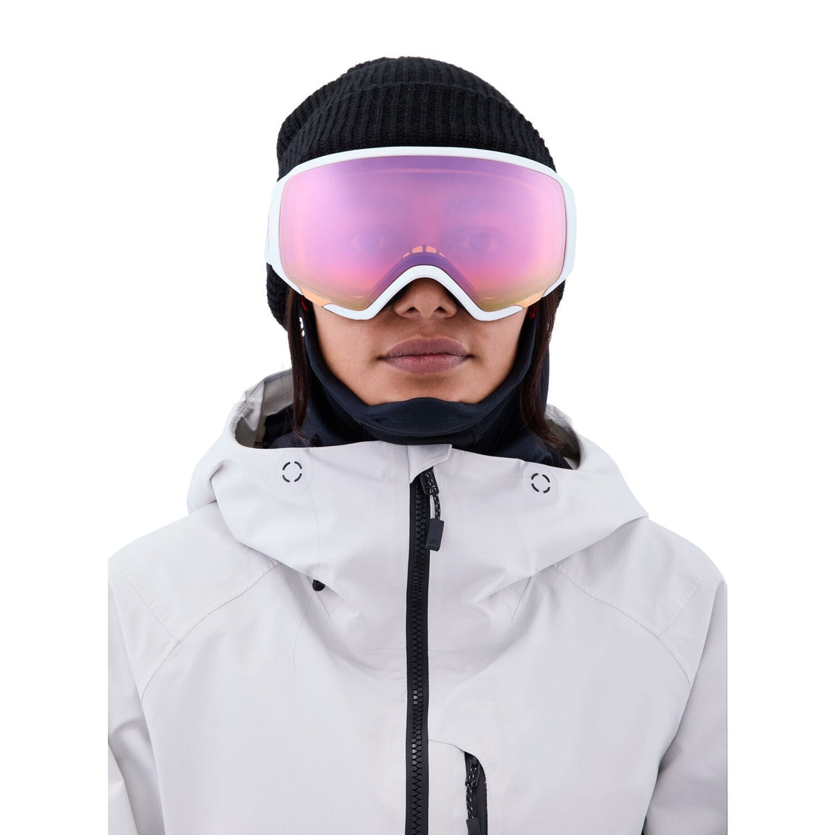 Anon WM1 MFI Goggle 2023 White - Perceive Cloudy Pink w/ Perceive Variable Blue Lens