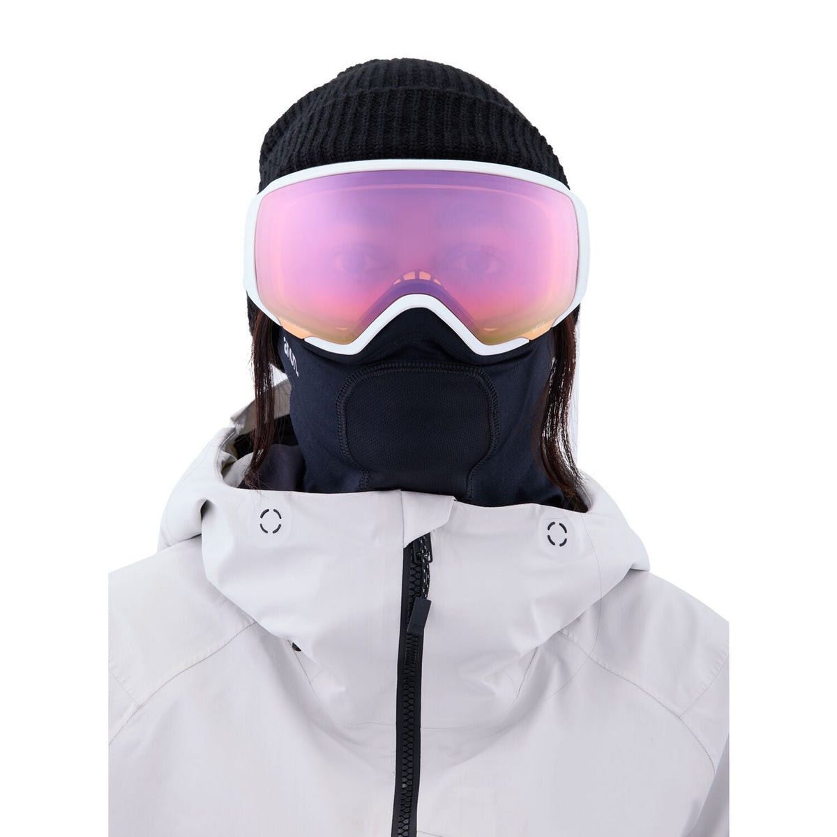 Anon WM1 MFI Goggle 2023 White - Perceive Cloudy Pink w/ Perceive Variable Blue Lens
