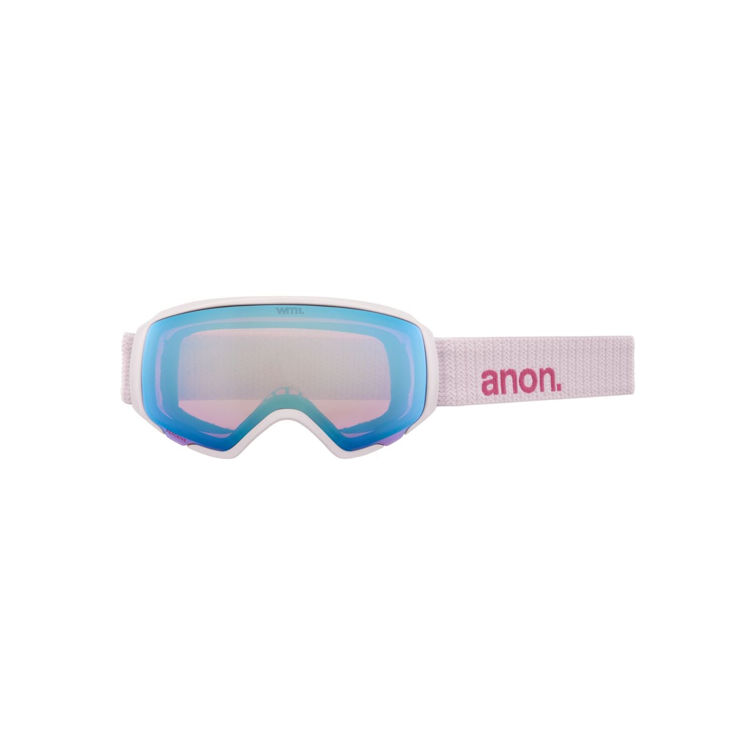 Anon WM1 MFI Goggle 2023 White - Perceive Cloudy Pink w/ Perceive Variable Blue Lens