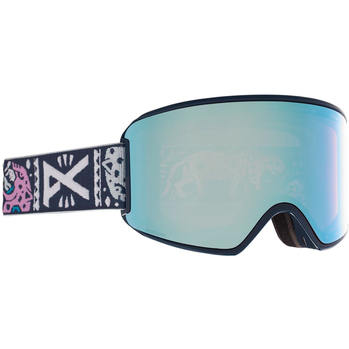 Anon WM3 MFI Goggle 2021 Noom Blue - Perceive Variable Blue Lens w/ Perceive Cloudy Pink Lens