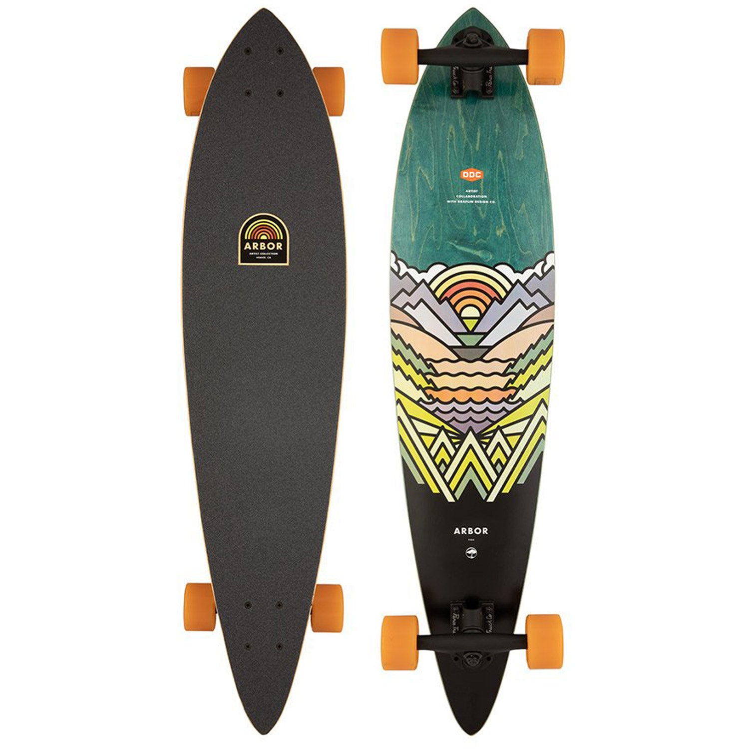 Artist Fish Longboard Complete Skateboard