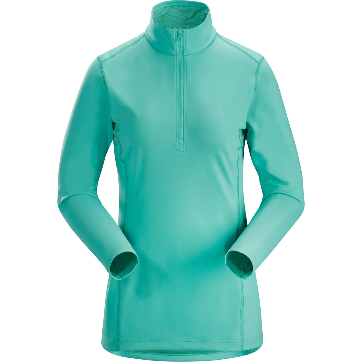 Arcteryx Phase Ar Zip Neck Long Sleeve Womens Skivvy 2020 Dark Illuc