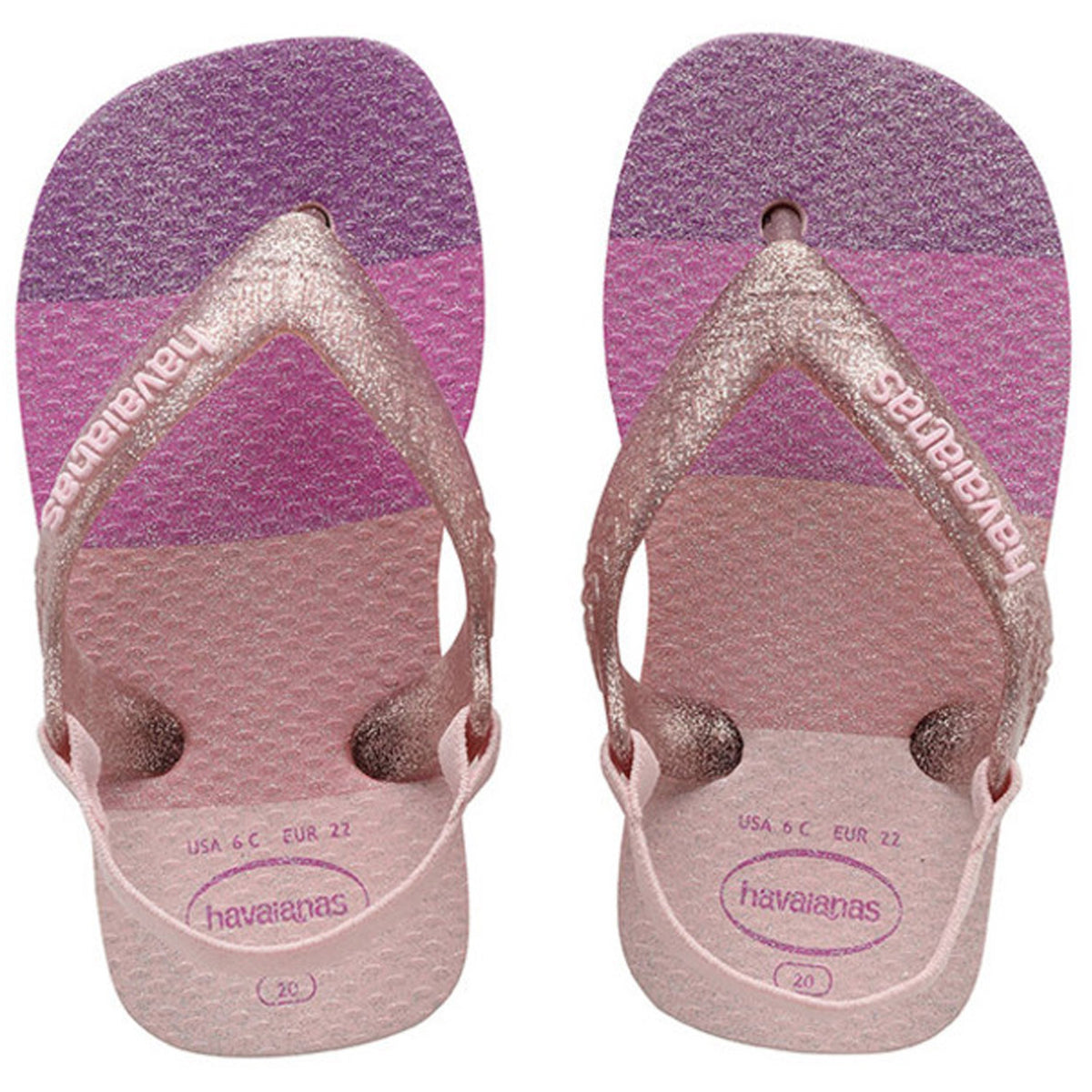 Baby Palette Glow Thongs Candy Pink