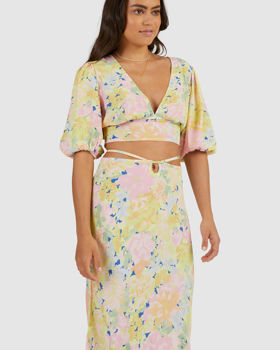 Billabong Cosmic Midi Skirt LIME