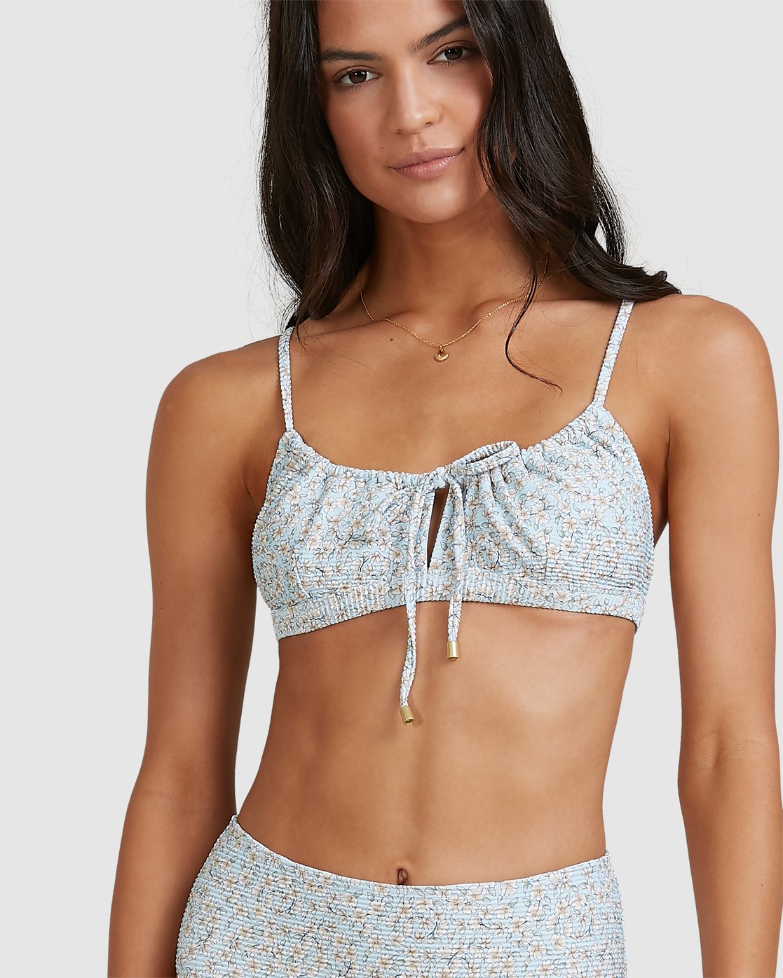 Billabong Dream Isle Coco Bralette Bikini Top Baby blue