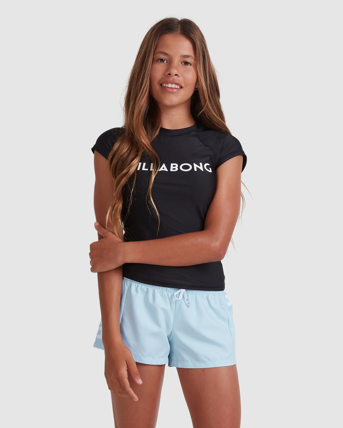 Billabong Girls 6-14 Dancer Rash Vest Black
