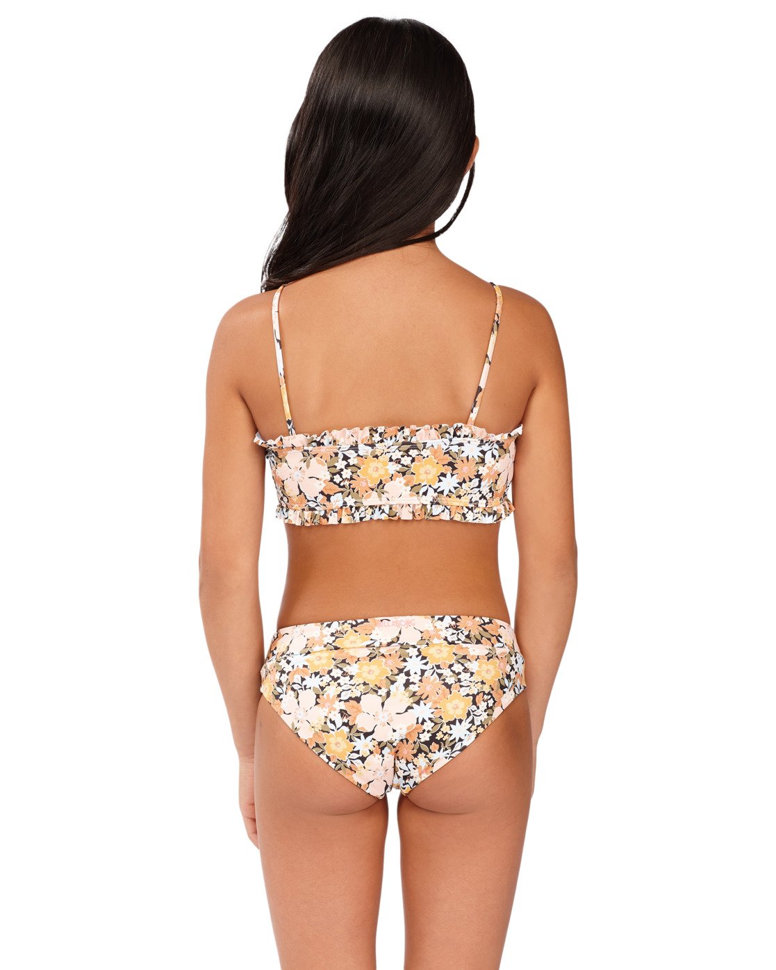 Billabong Girls 6-14 Sweet Dreams Rev Bandeau Bikini Multi