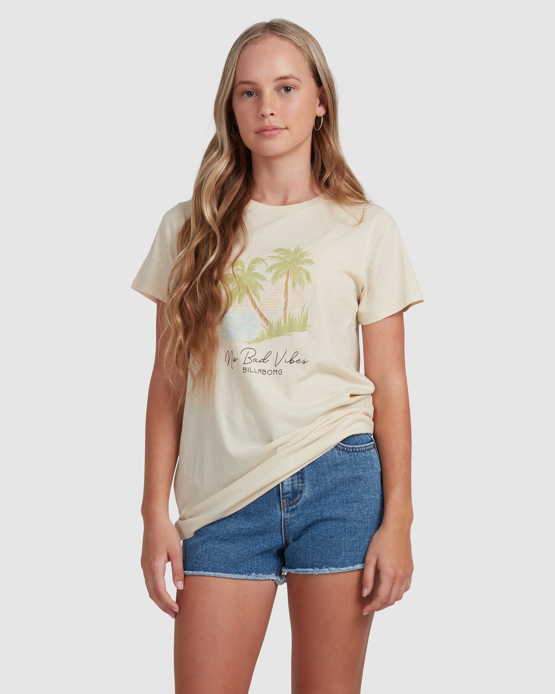 Billabong Girls 6-14 Tropicana T-Shirt ANTIQUE WHITE
