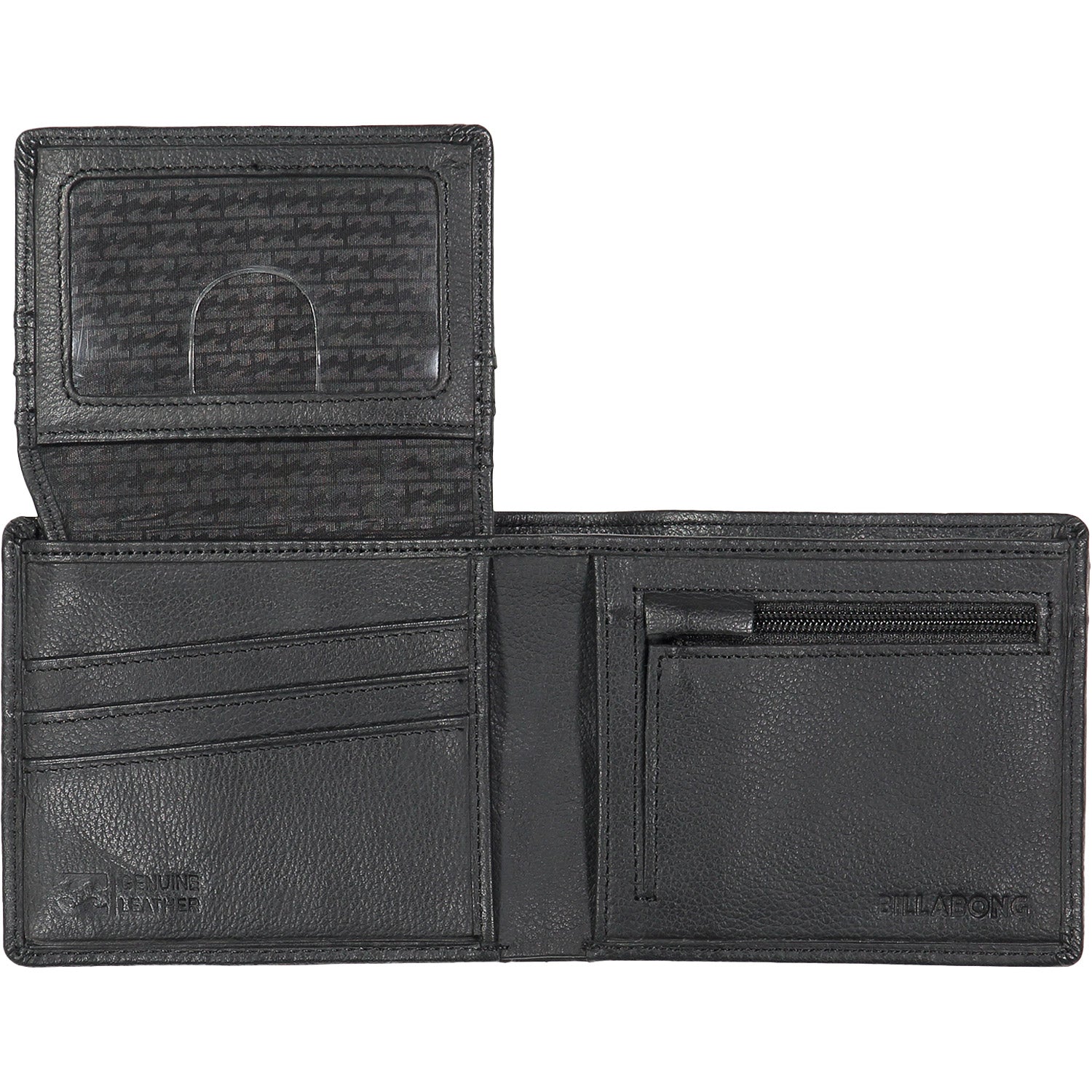 Billabong Helmsman RFID Flip Wallet Black Grain