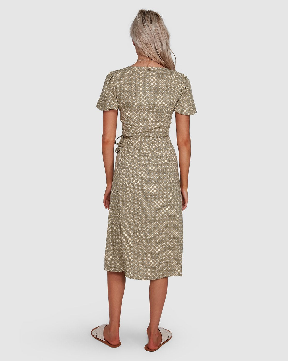 Billabong Jasmin Midi Wrap Dress Green