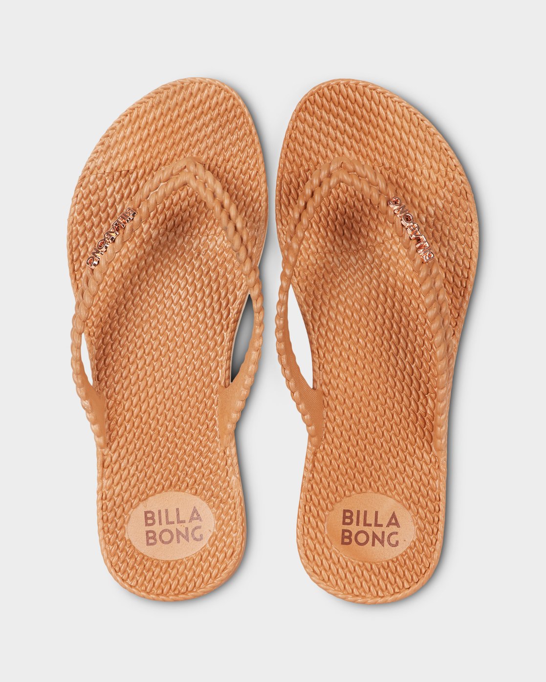 Billabong Kick Back Solid Thongs Terracotta