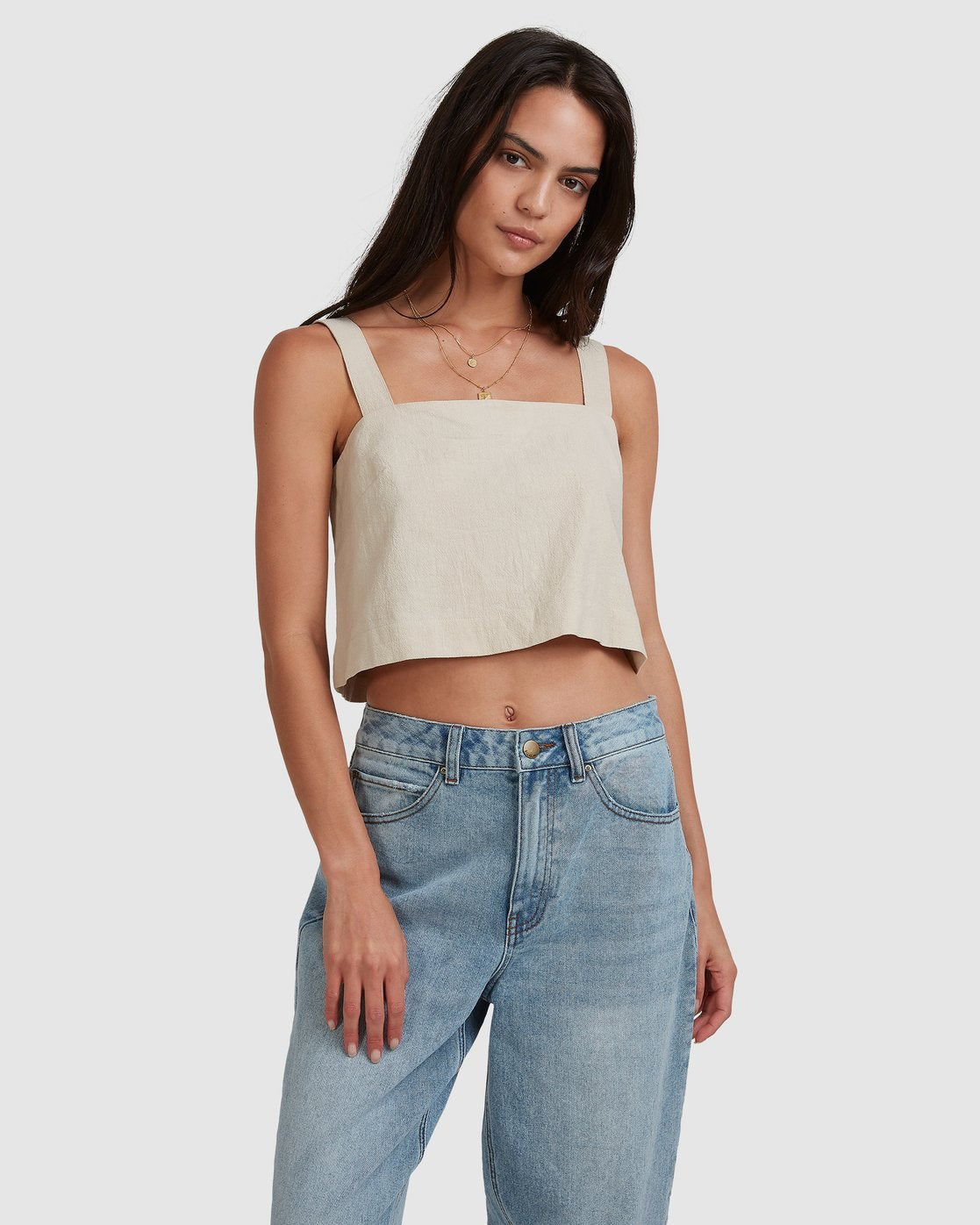 Billabong Markets Top Beige