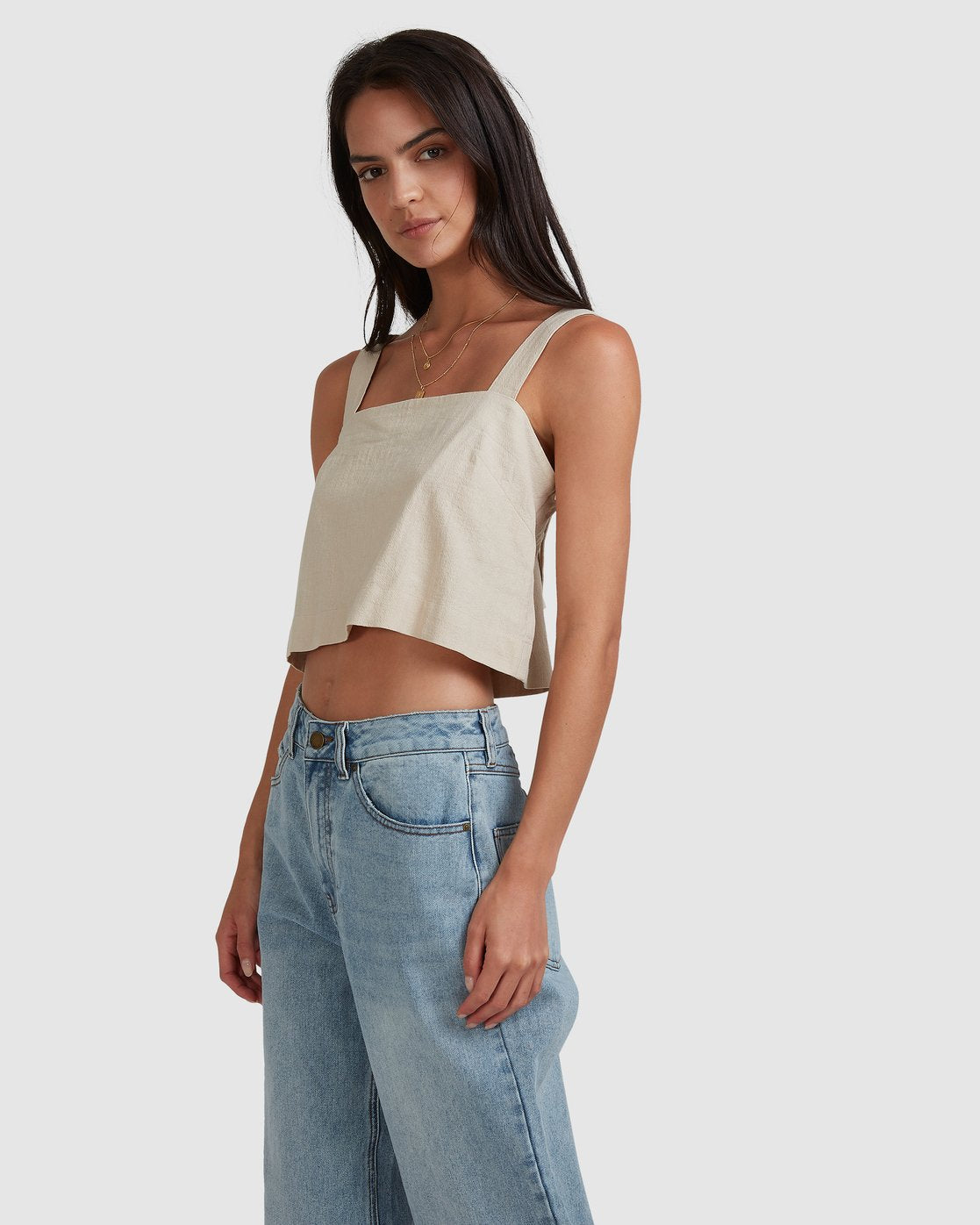 Billabong Markets Top Beige