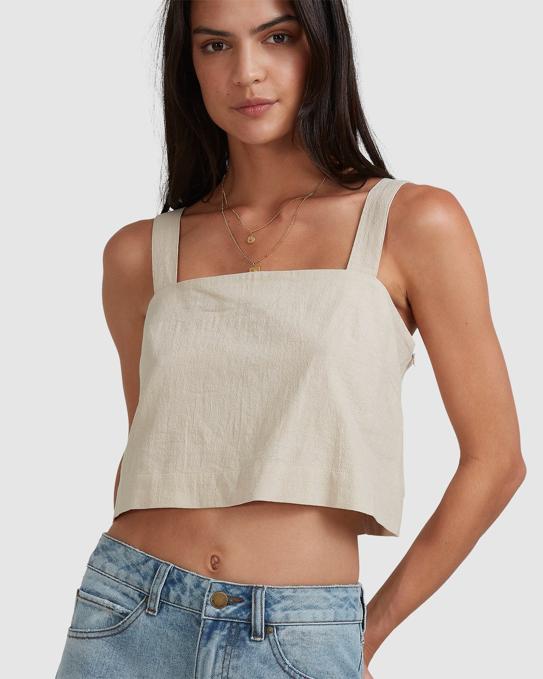 Billabong Markets Top Beige