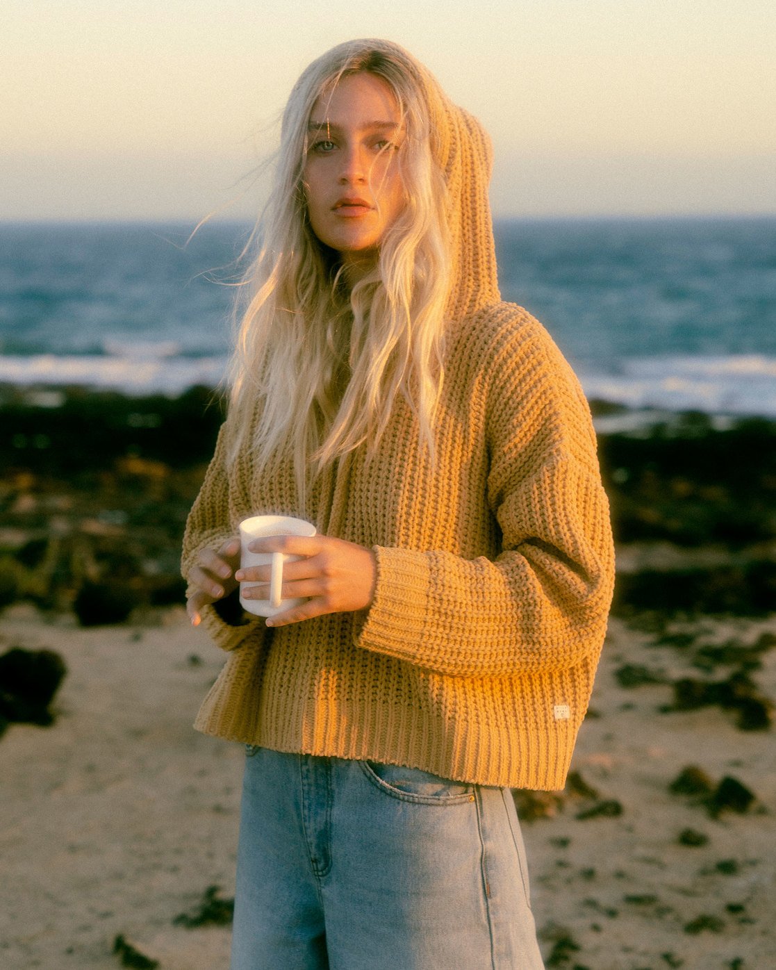 Billabong Nelly Hooded Sweater Curry