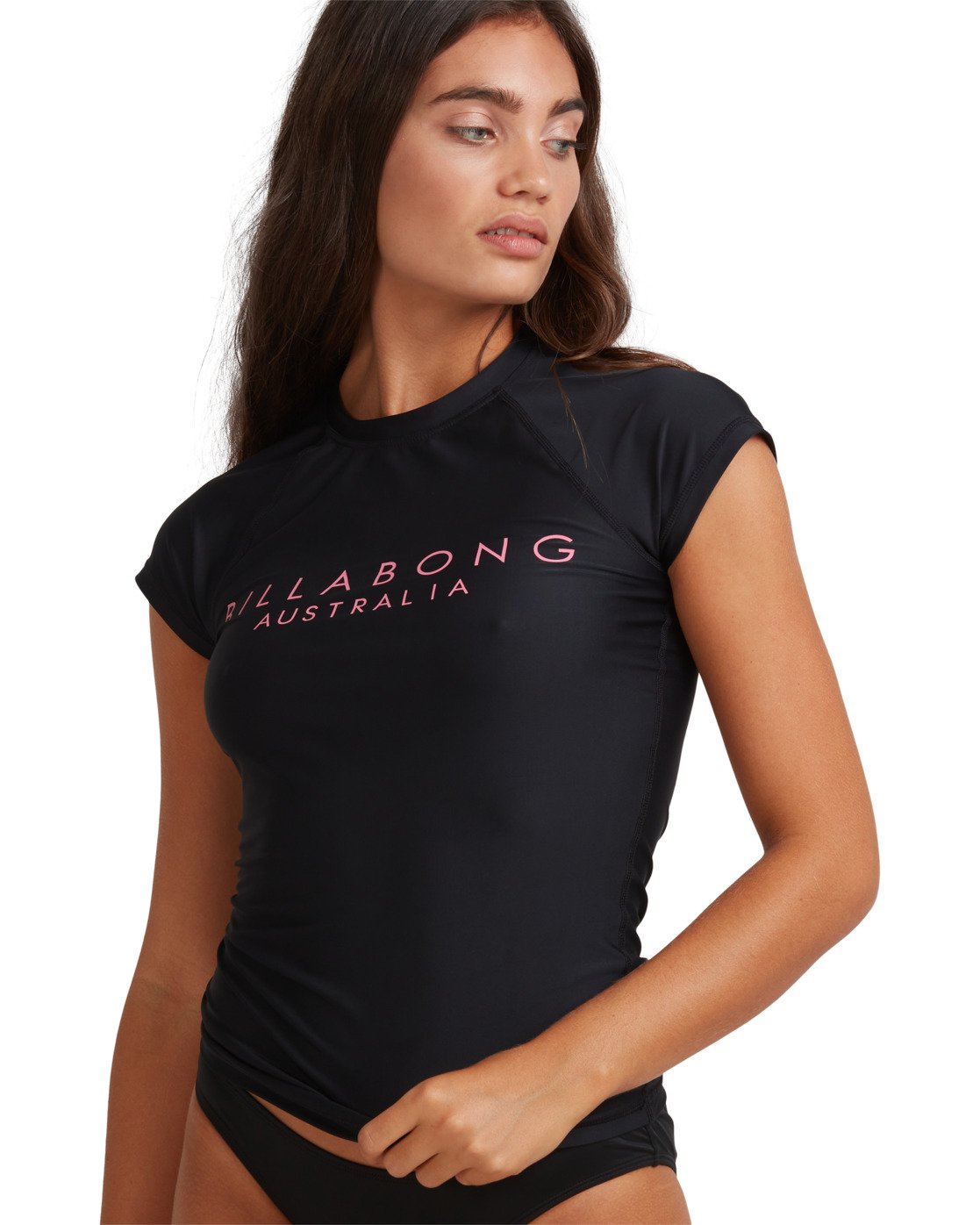 Billabong Serenity Short Sleeve Rash Vest Black pop