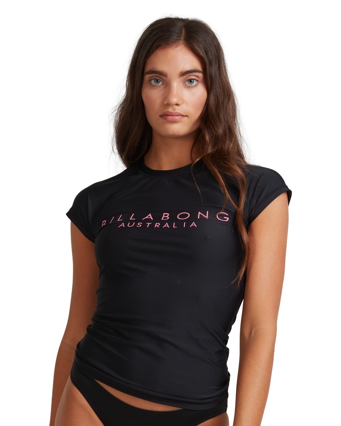 Billabong Serenity Short Sleeve Rash Vest Black pop