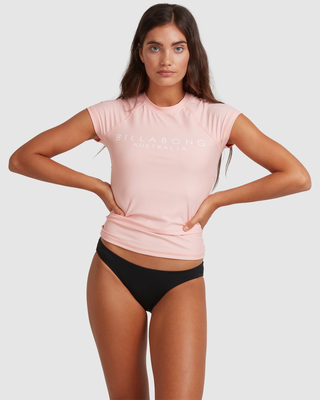 Billabong Serenity Short Sleeve Rash Vest Coral pink