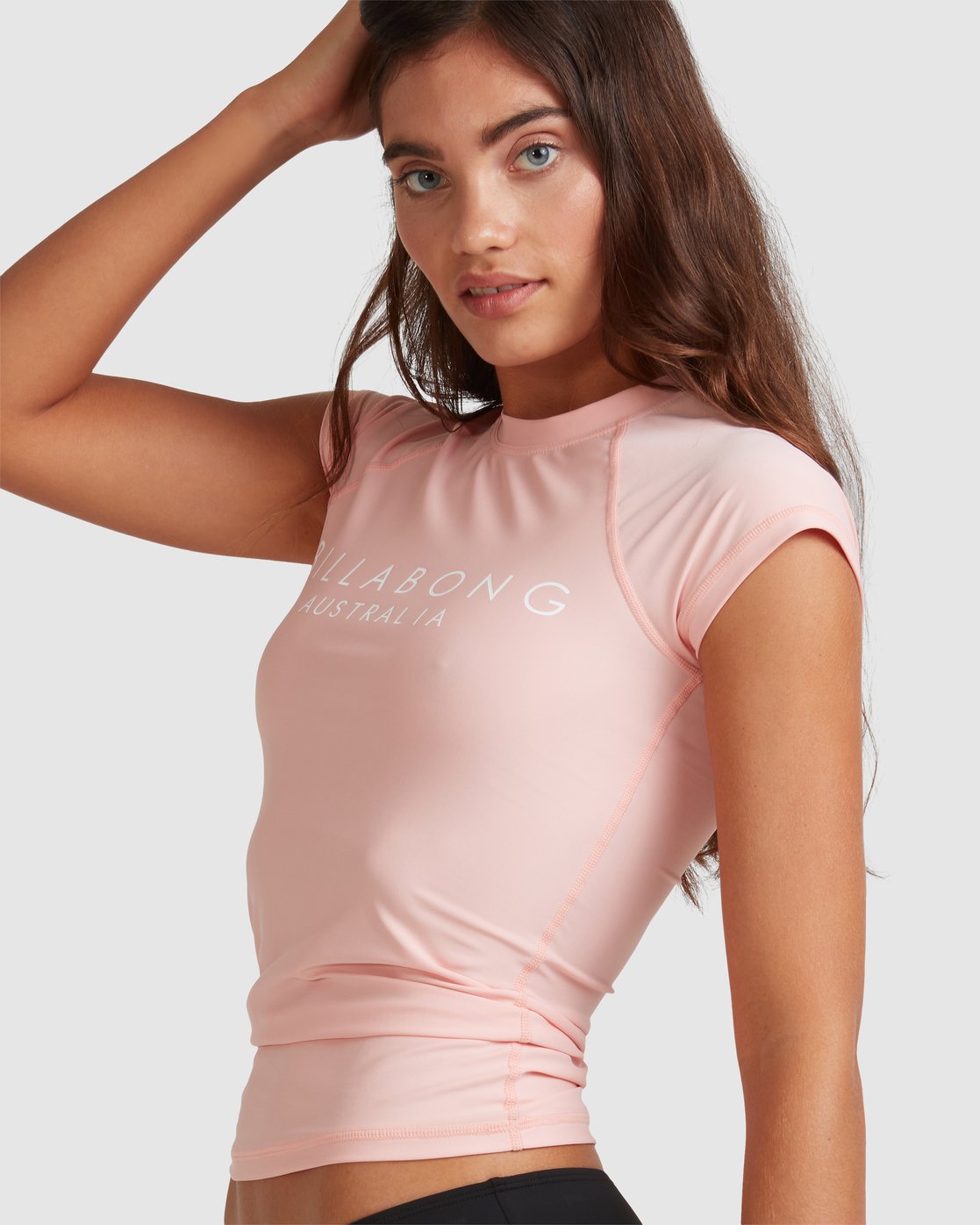 Billabong Serenity Short Sleeve Rash Vest Coral pink