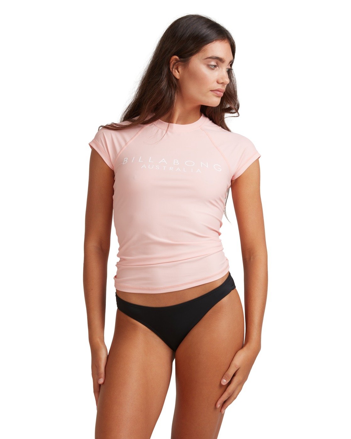 Billabong Serenity Short Sleeve Rash Vest Coral pink