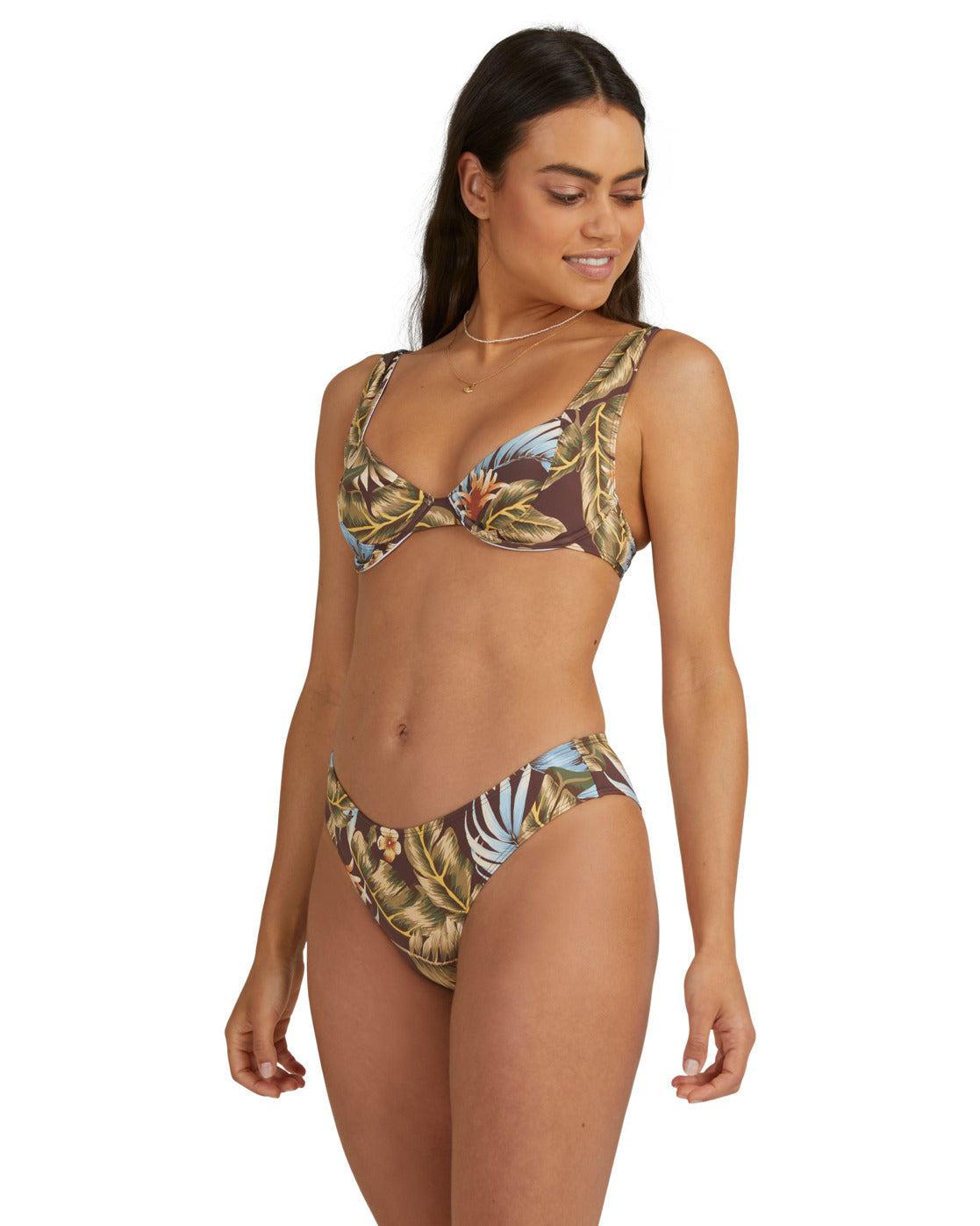 Billabong Slow Daze Chloe Bra Bikini Top BROWN