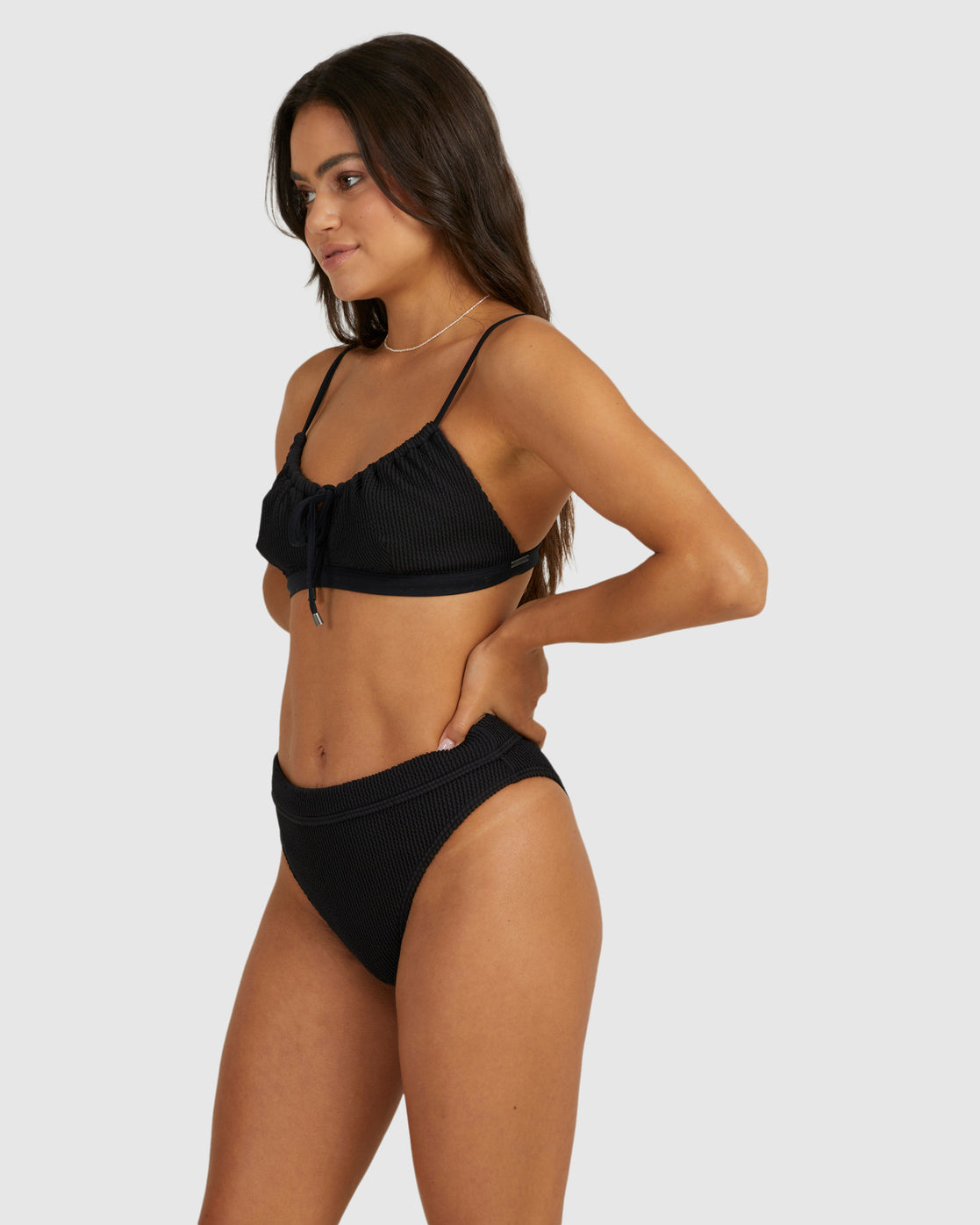 Billabong Summer High Coco Bralette Bikini Top BLACK SANDS