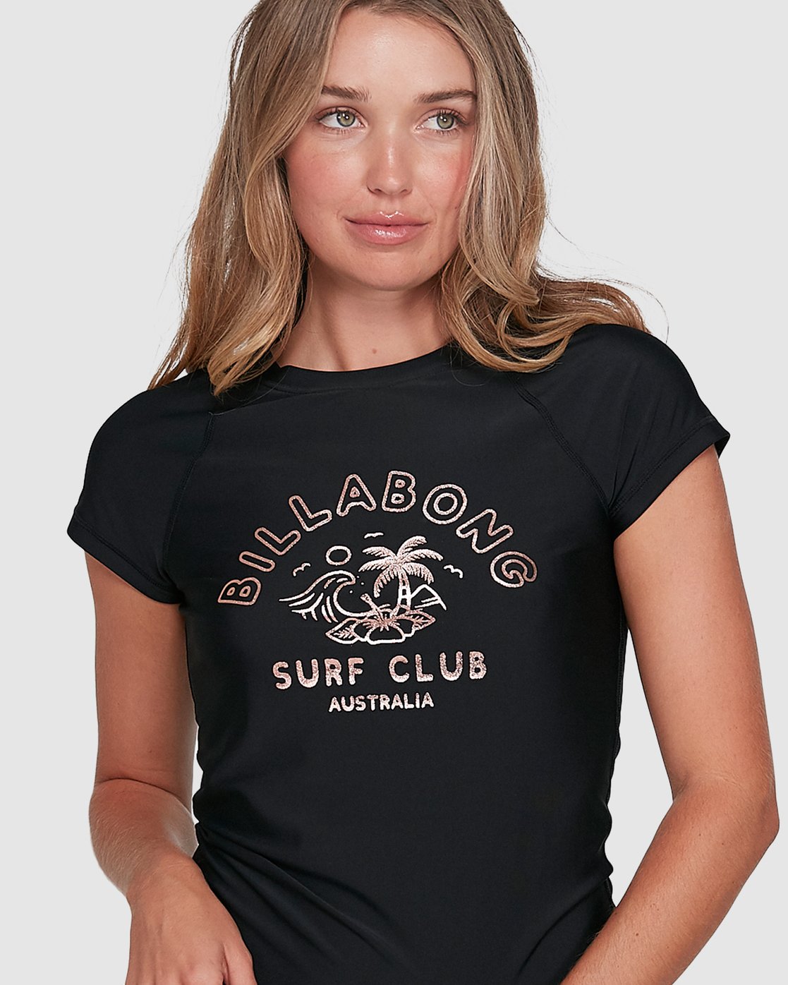 Billabong Surf Club Short Sleeve Rash Vest Black