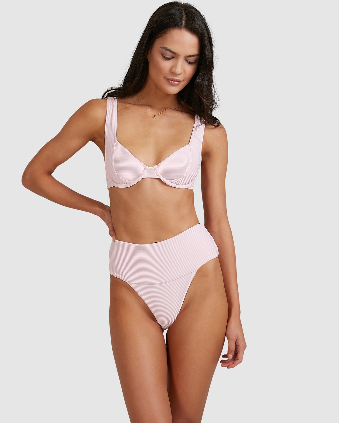 Billabong Tanlines Chloe Bra Bikini Top Powder pink
