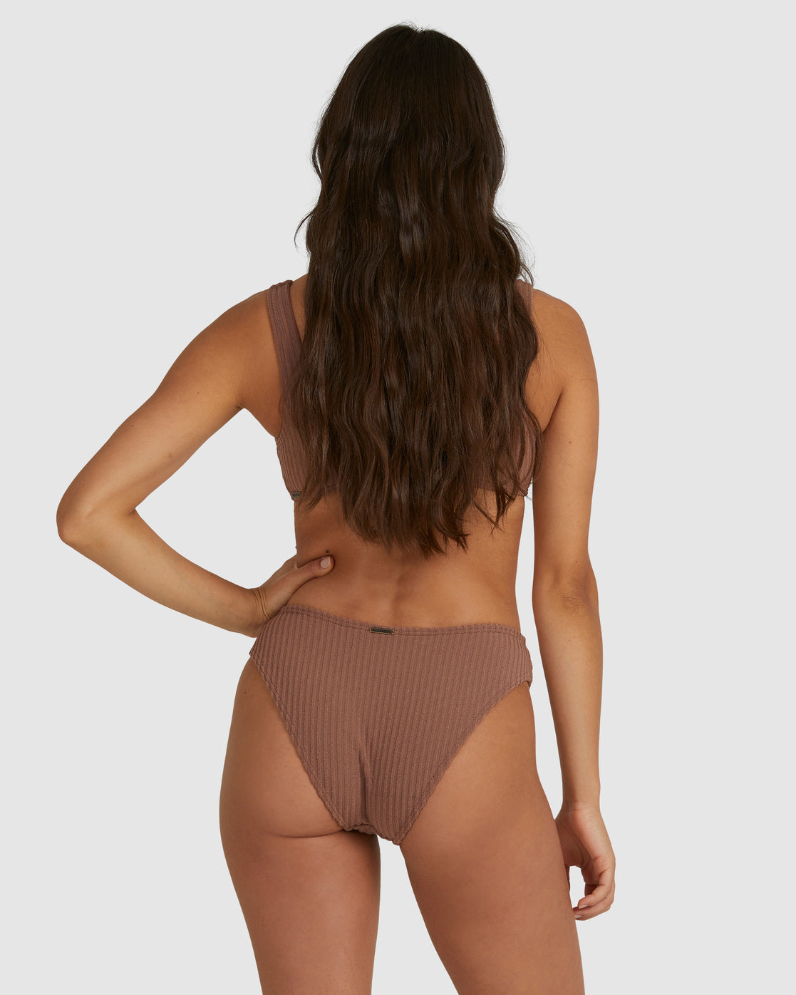 Billabong Terry Rib Bondi Bikini Bottom COCOA