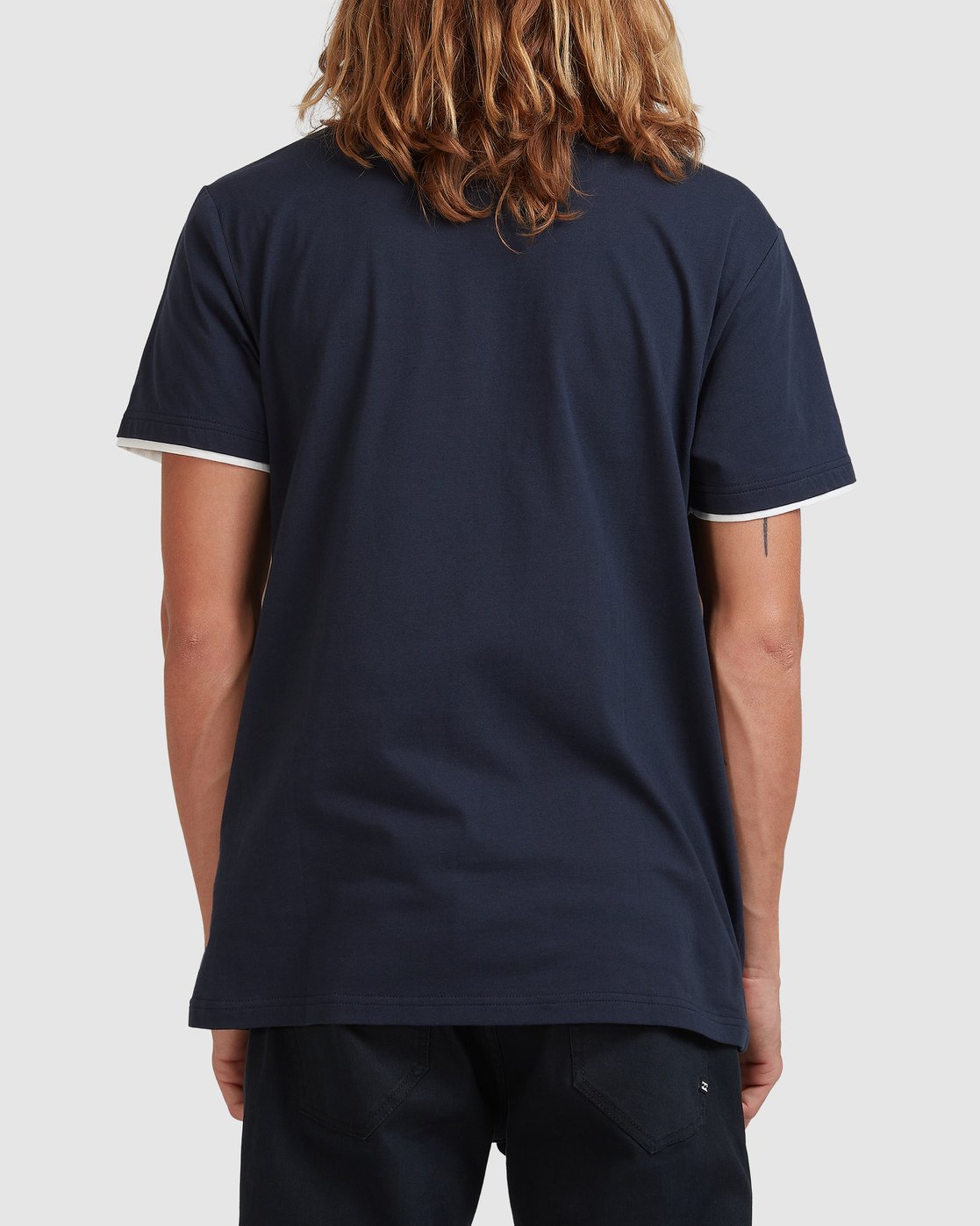 Billabong The Banded Panel Short Sleeve Tee Navy