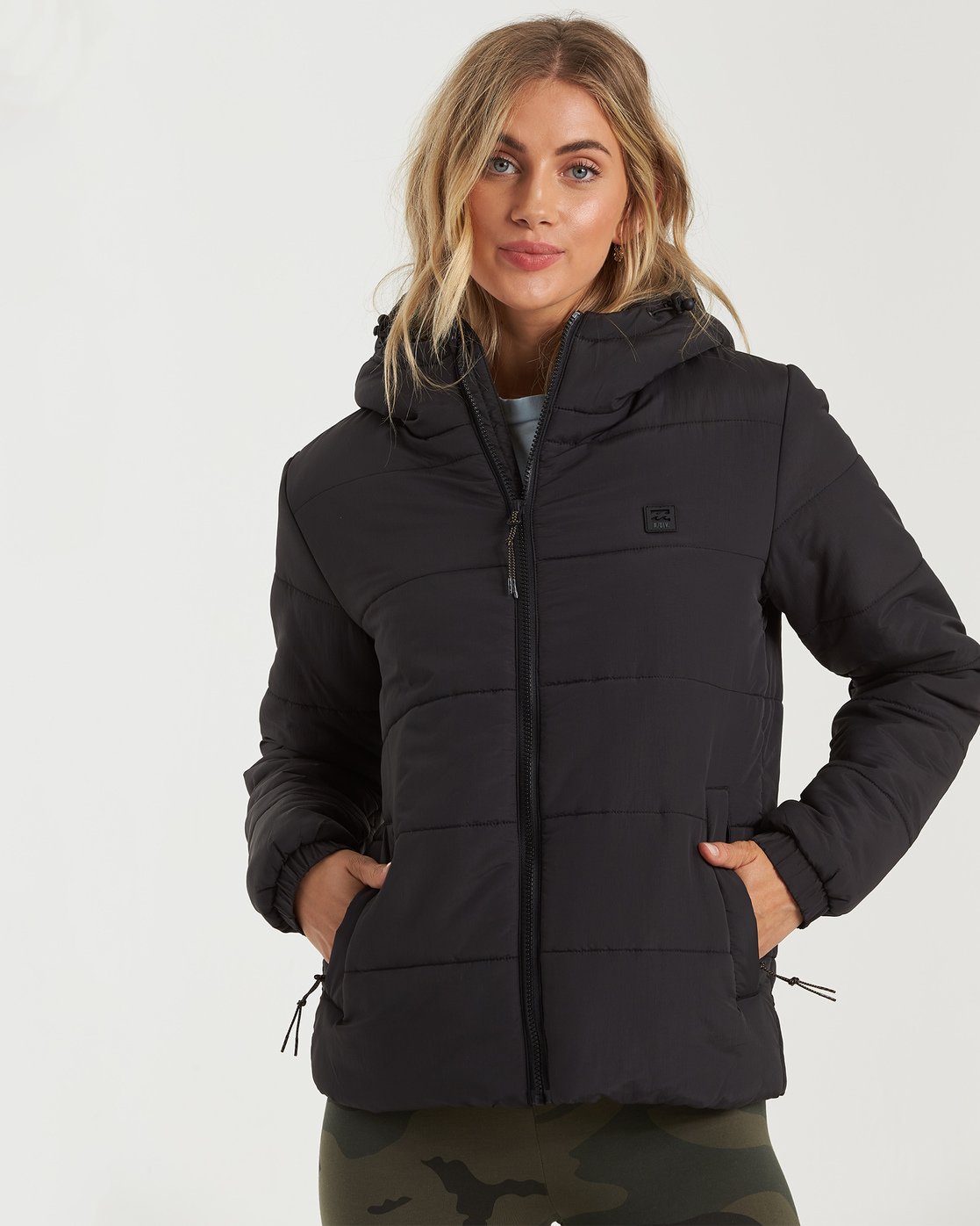 Billabong Transport Puffer Jacket Black
