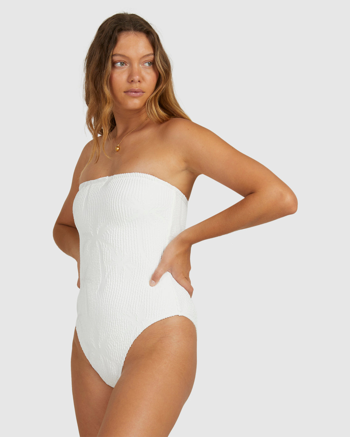 Billabong Verano Bandeau One Piece WHITE