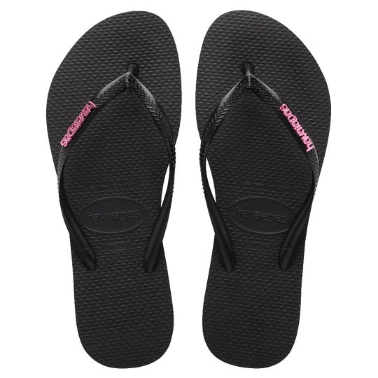 Slim Metal Logo Thongs