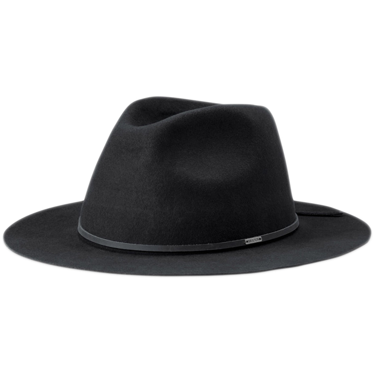 Brixton Wesley Packable Fedora Washed Black