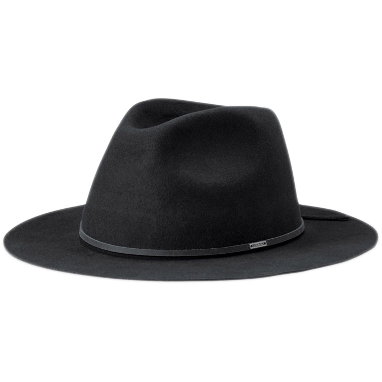 Brixton Wesley Packable Fedora Washed Black